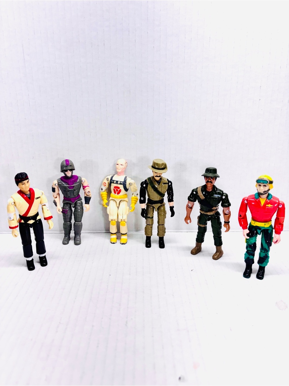Lanard The Corps 1986 Lot Of 6 Vintage Action Figures